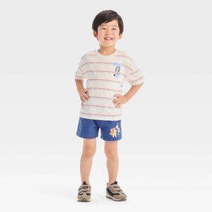NWT Toddler 18M 2pc Bluey Americana Short Sleeve T-Shirt & Shorts Set